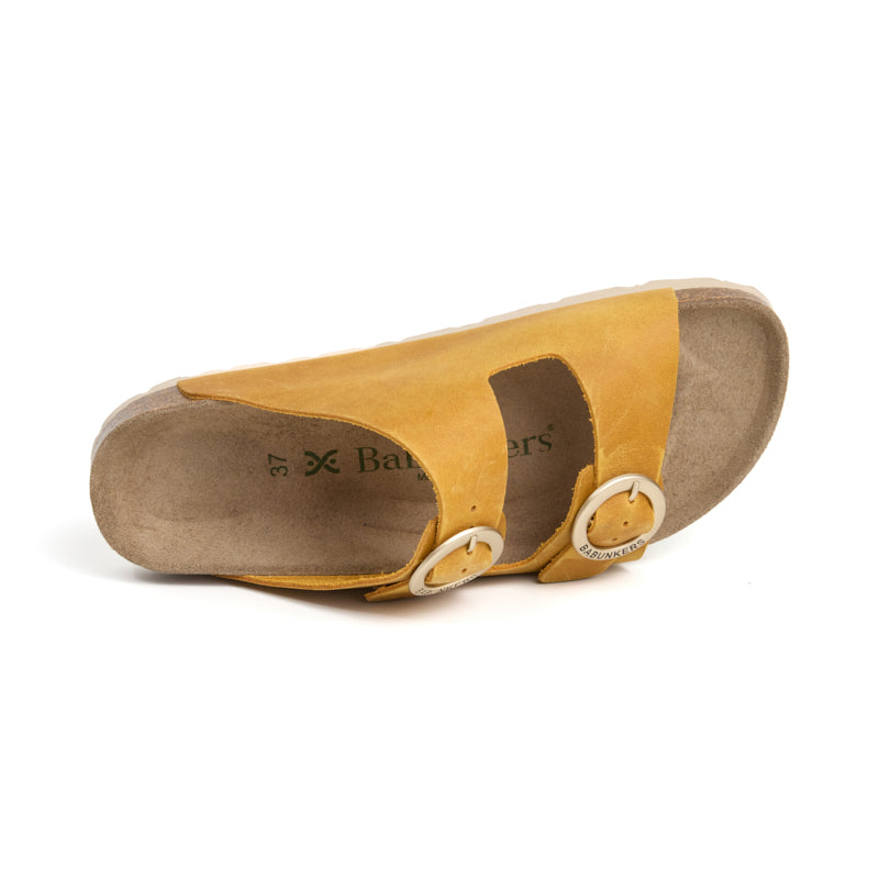 Imagen del producto Sandalia Bari Piel Natural Mostaza Mujer