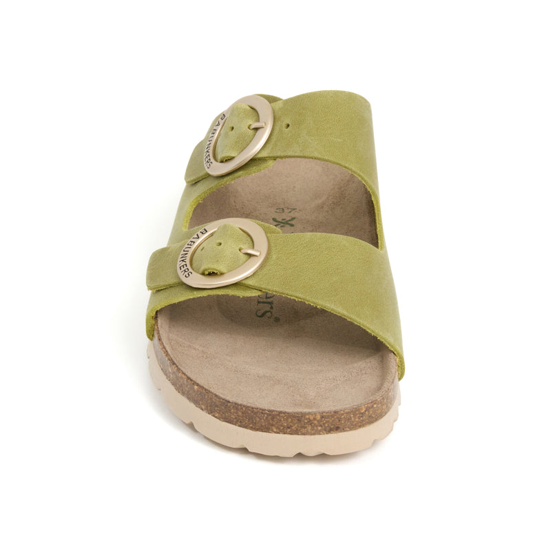 Imagen del producto Sandalia Bari Piel Natural Kaki Mujer