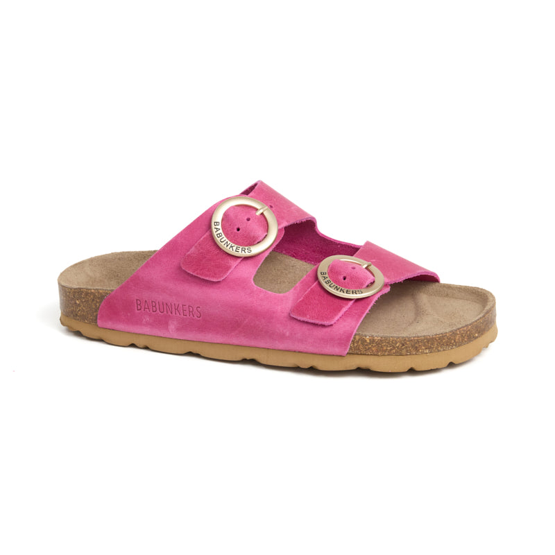 Imagen del producto Sandalia Bari Piel Natural Magenta Mujer