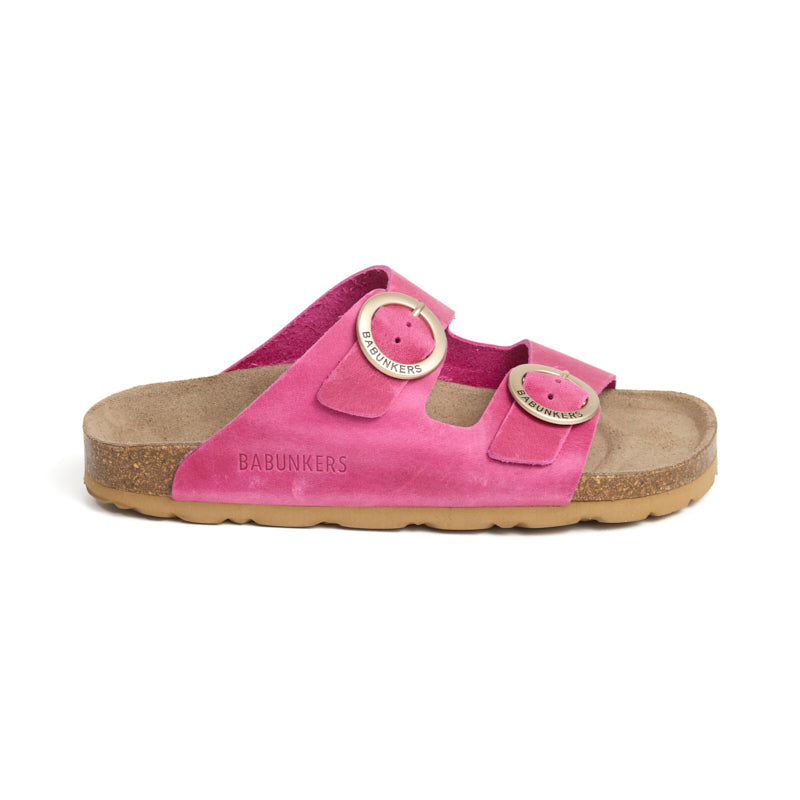 Imagen del producto Sandalia Bari Piel Natural Magenta Mujer