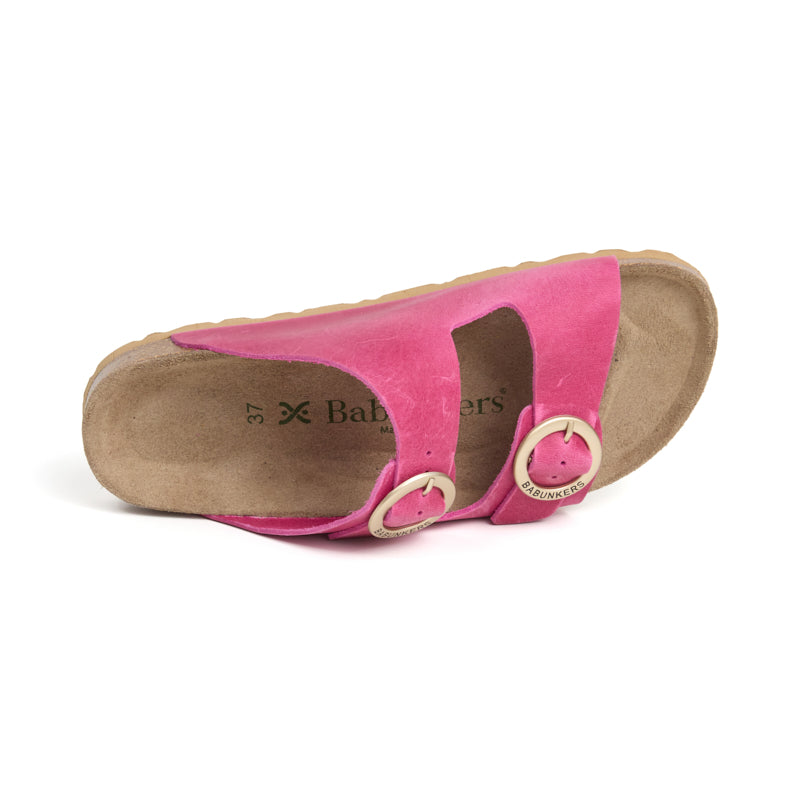 Imagen del producto Sandalia Bari Piel Natural Magenta Mujer