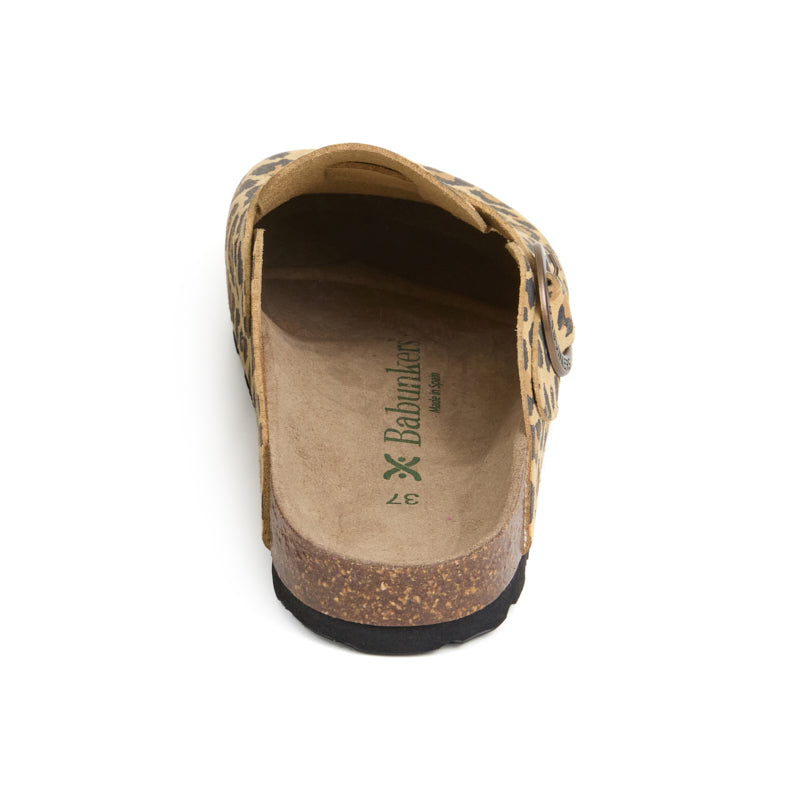 Imagen del producto Zueco Palermo Leopardo Mujer