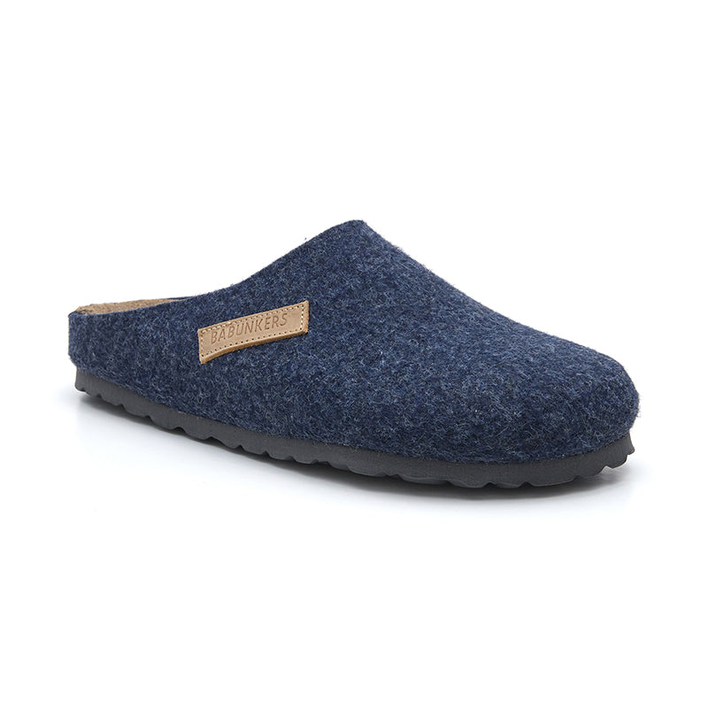 Imagen del producto Zueco Boston Fieltro Azul