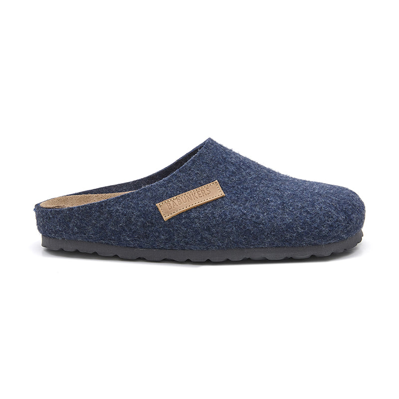 Imagen del producto Zueco Boston Fieltro Azul