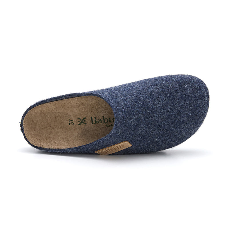 Imagen del producto Zueco Boston Fieltro Azul