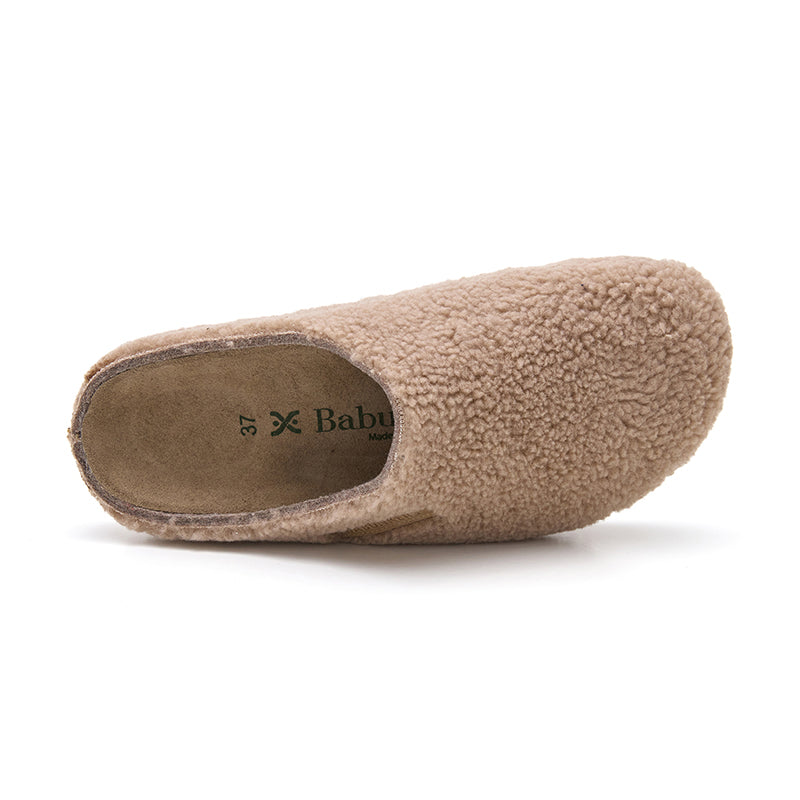 Imagen del producto Zueco Boston Borreguito Marron