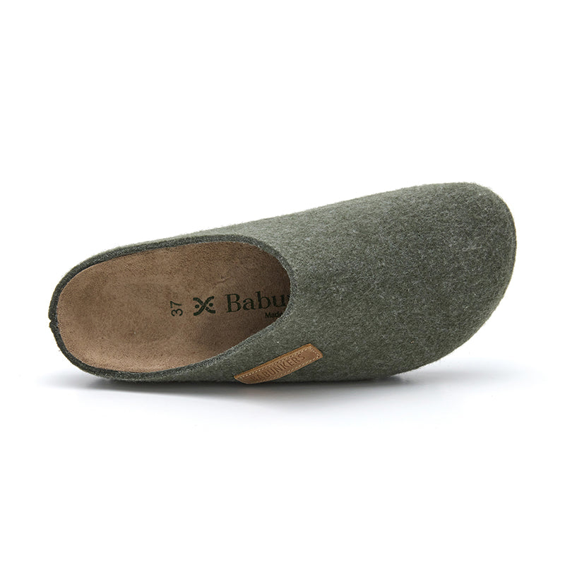 Imagen del producto Zueco Boston Fieltro Verde