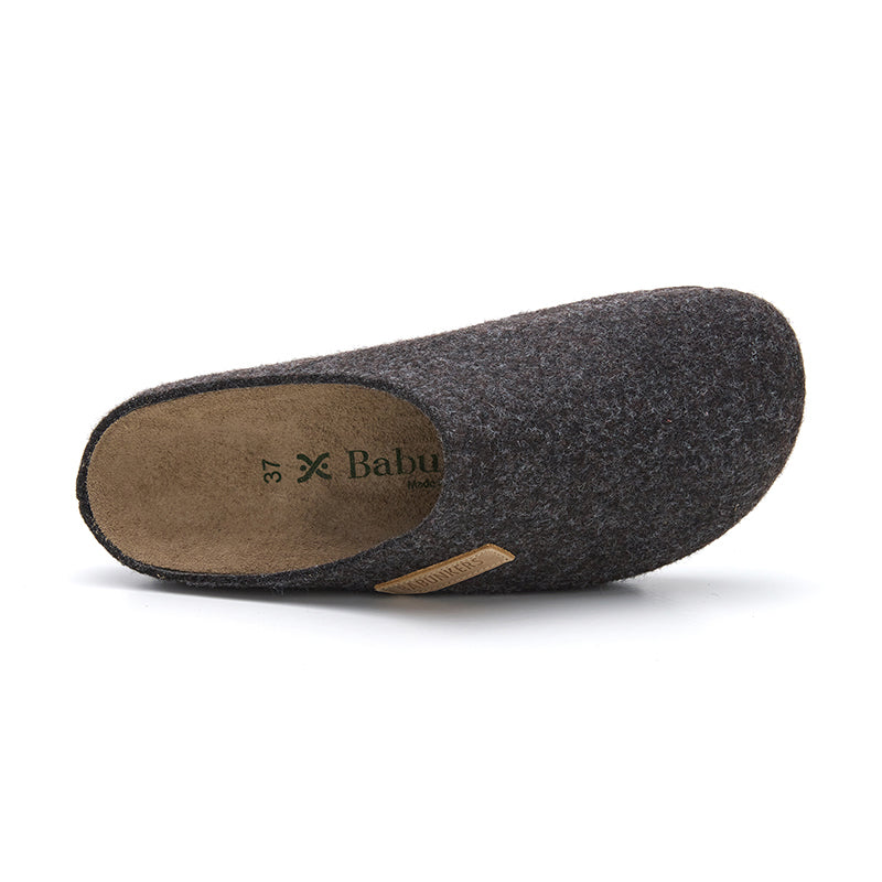 Imagen del producto Zueco Boston Fieltro Negro