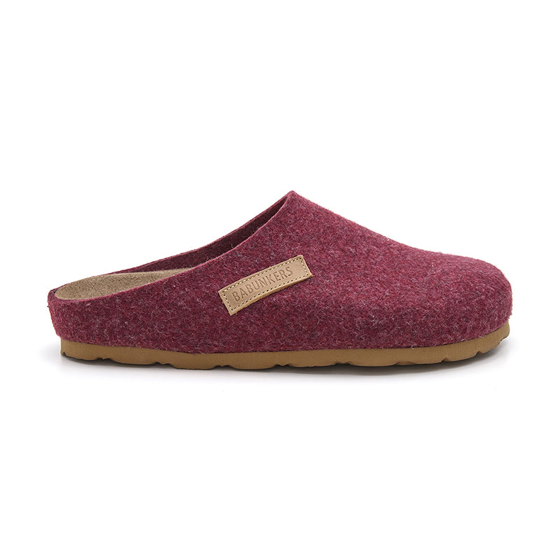 Imagen del producto Zueco Boston Fieltro Rojo
