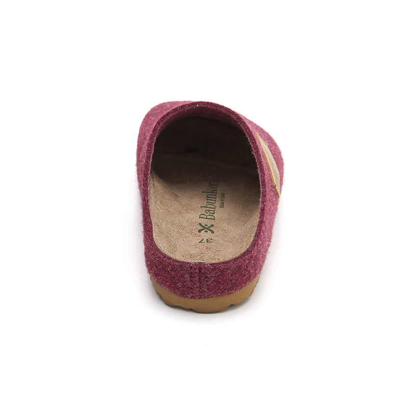 Imagen del producto Zueco Boston Fieltro Rojo