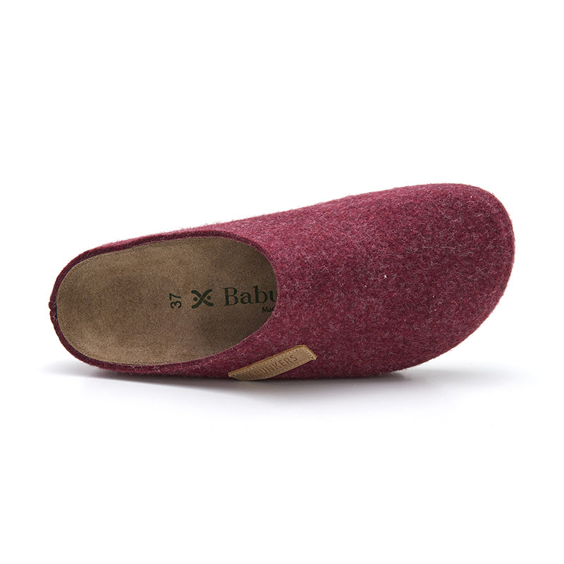 Imagen del producto Zueco Boston Fieltro Rojo