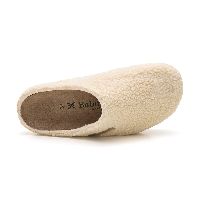 Imagen del producto Zueco Boston Borreguito Beige