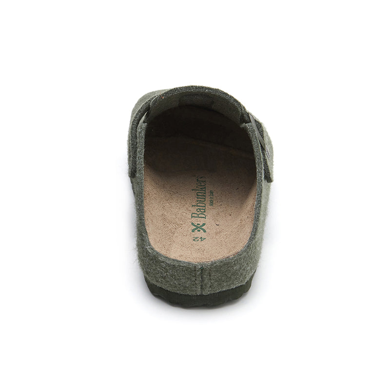 Imagen del producto Zueco Chicago Fieltro Verde